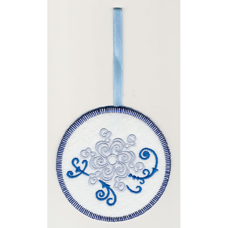 Fa La La Filigree Snowflake 3 Ornament (In-the-Hoop)
