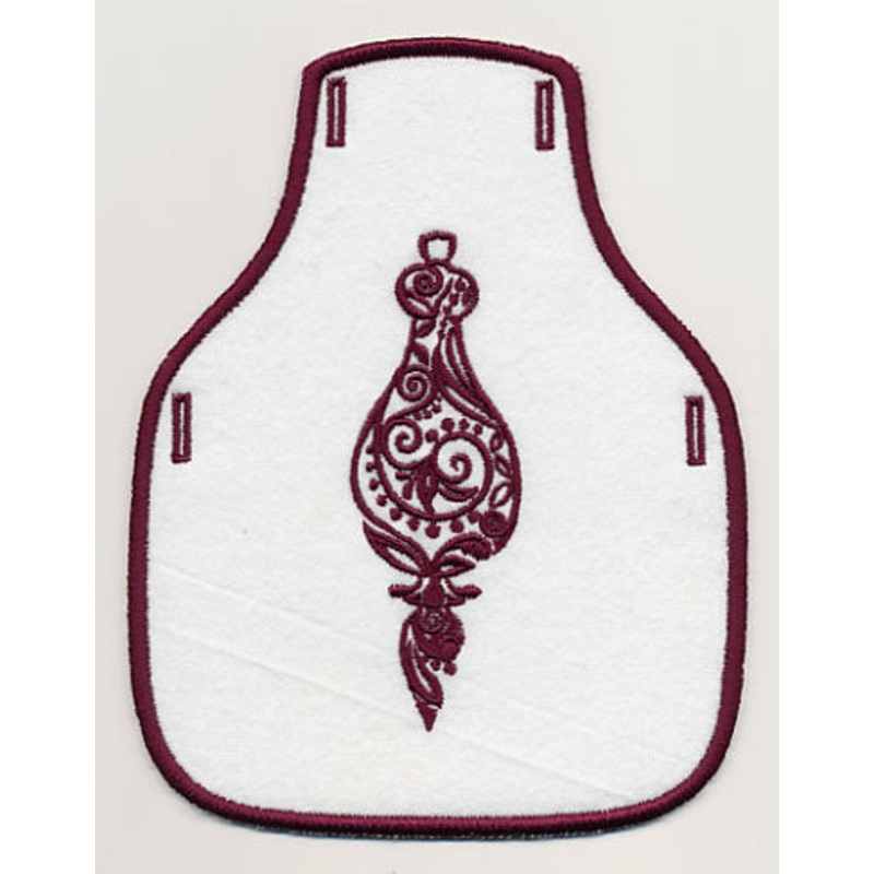 Fancy Ornament 2 Bottle Apron (In-the-Hoop)