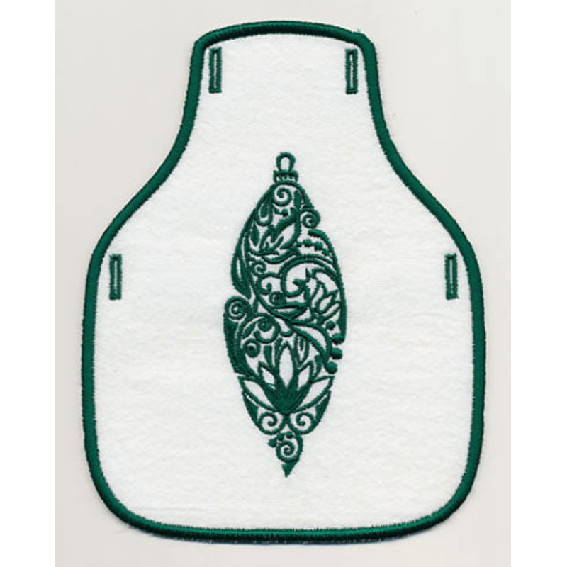 Fancy Ornament 5 Bottle Apron (In-the-Hoop)