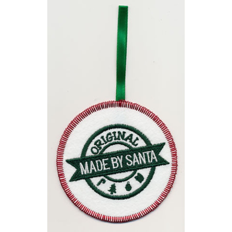 Made by Santa Ornament (In-the-Hoop)