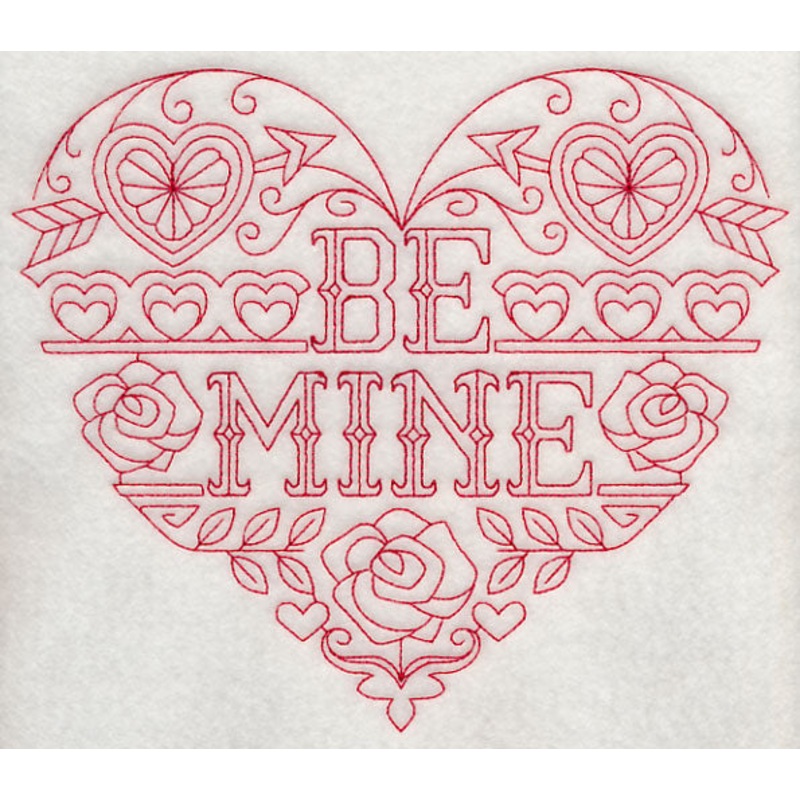 Be Mine (Redwork)|6.9″ x 8.19″ / 175.21mm x 208.07mm|6.57″ x 7.8″ / 166.84mm x 198.12mm|5.85″ x 6.95″ / 148.56mm x 176.41mm|4.85″ x 5.76″ / 123.18mm x 146.25mm|All Sizes