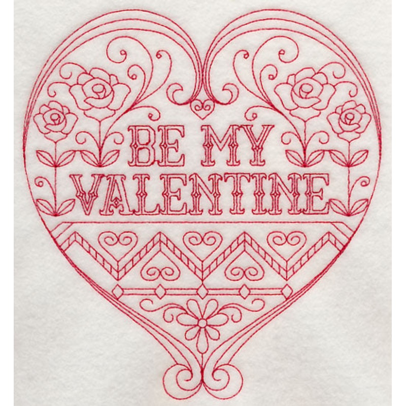 Be My Valentine (Redwork)|7.48″ x 6.9″ / 189.97mm x 175.23mm|6.34″ x 5.85″ / 161.08mm x 148.54mm|5.19″ x 4.79″ / 131.92mm x 121.71mm|All Sizes