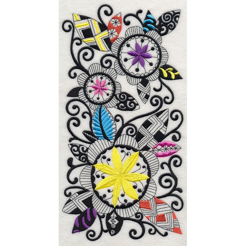 Blooming Flowers (Blackwork)|11.75″ x 6.12″ / 298.45mm x 155.45mm|9.41″ x 4.9″ / 239.01mm x 124.46mm|7.8″ x 4.06″ / 198.12mm x 103.12mm|6.87″ x 3.58″ / 174.5mm x 90.93mm|All Sizes