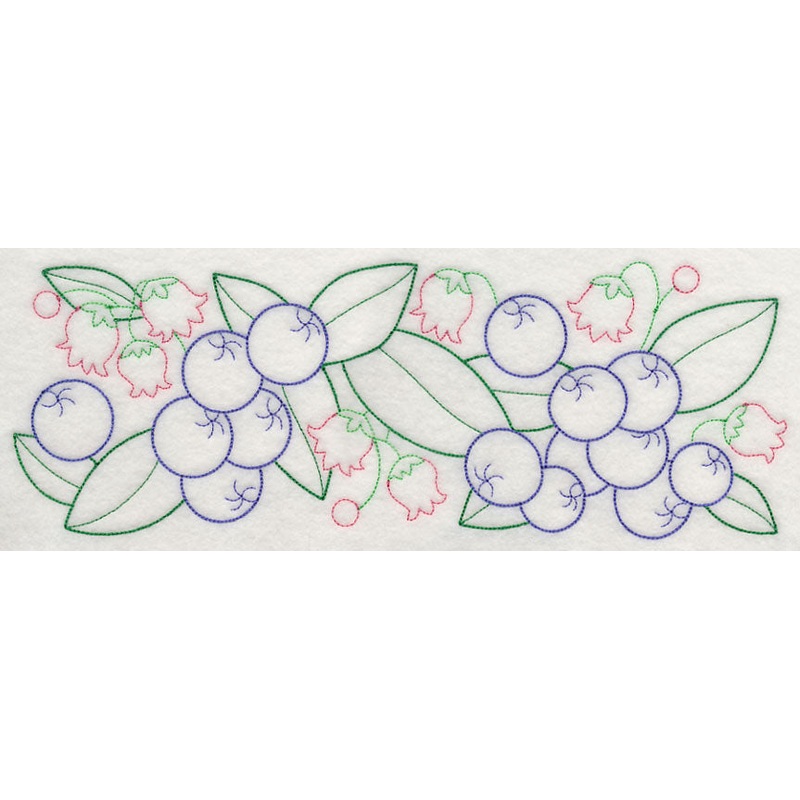 Bursting Blueberry Border (Vintage)