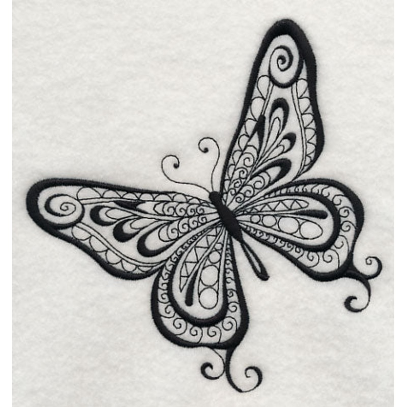 Butterfly Elegance (Blackwork)