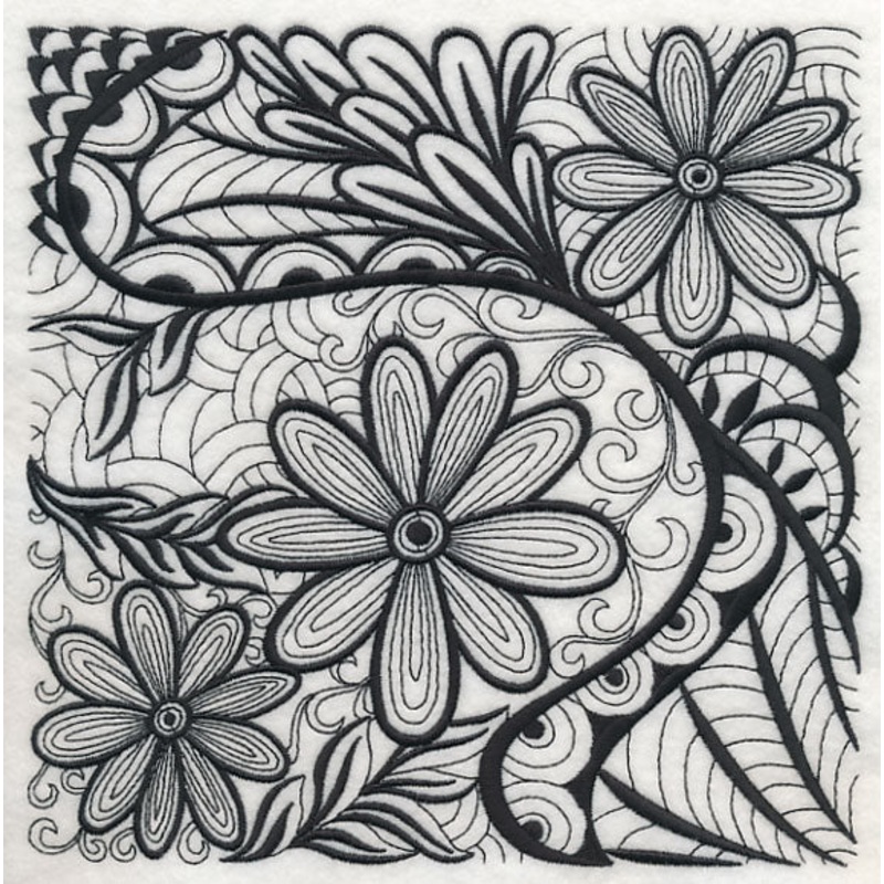 Floral Elegance (Blackwork)|7.75″ x 7.77″ / 196.75mm x 197.39mm|6.9″ x 6.92″ / 175.24mm x 175.77mm|5.85″ x 5.86″ / 148.55mm x 148.97mm|4.86″ x 4.87″ / 123.34mm x 123.62mm|3.89″ x 3.89″ / 98.73mm x 98.9mm|All Sizes