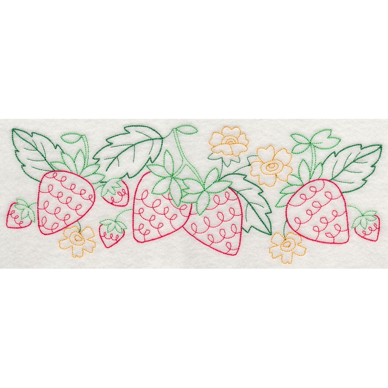Summer Strawberry Border (Vintage)