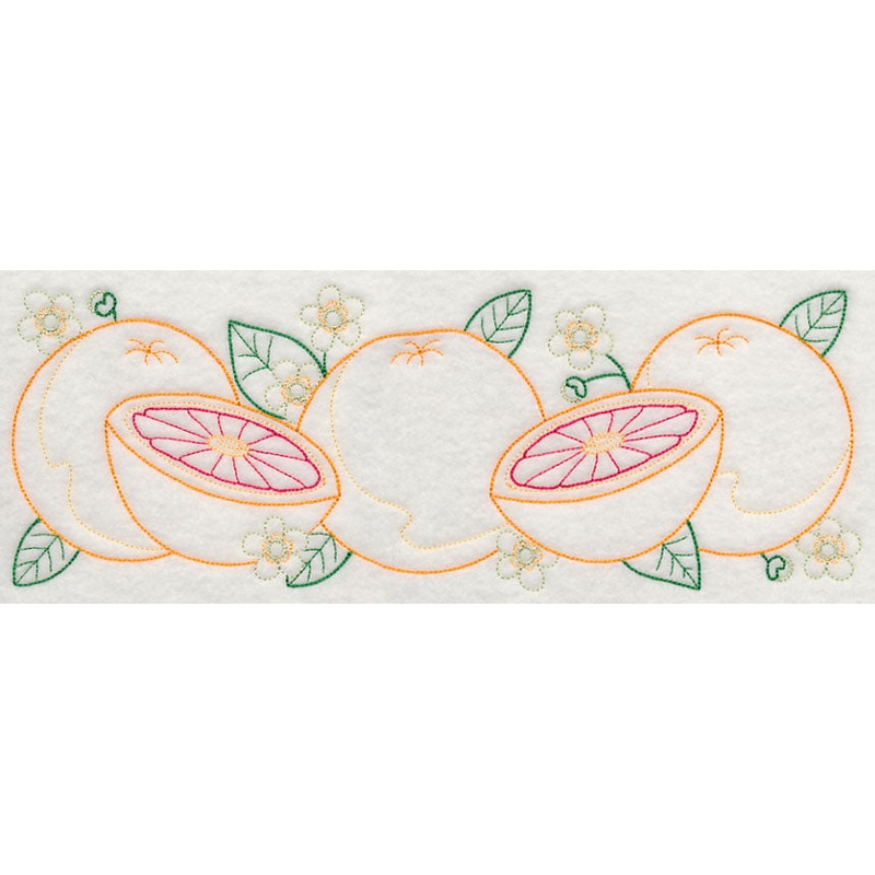 Tangy Grapefruit Border (Vintage)
