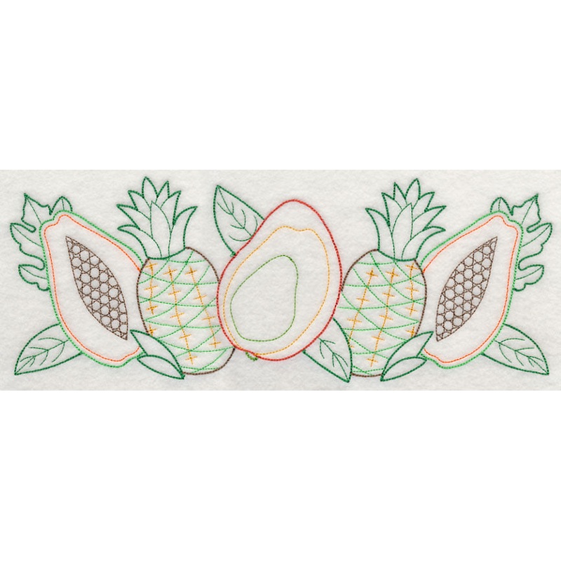 Tropical Fruit Border (Vintage)