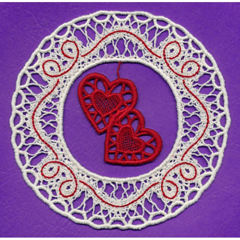 Two Hearts As One (Battenburg Lace)