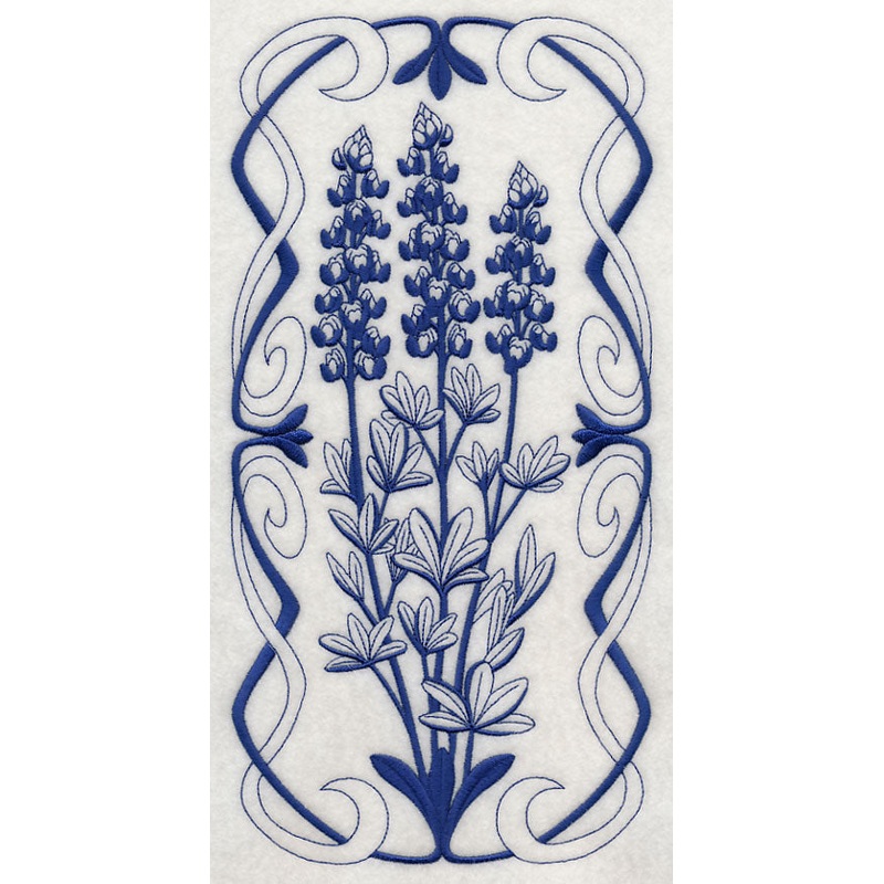 Art Nouveau Bluebonnet (Bluework)
