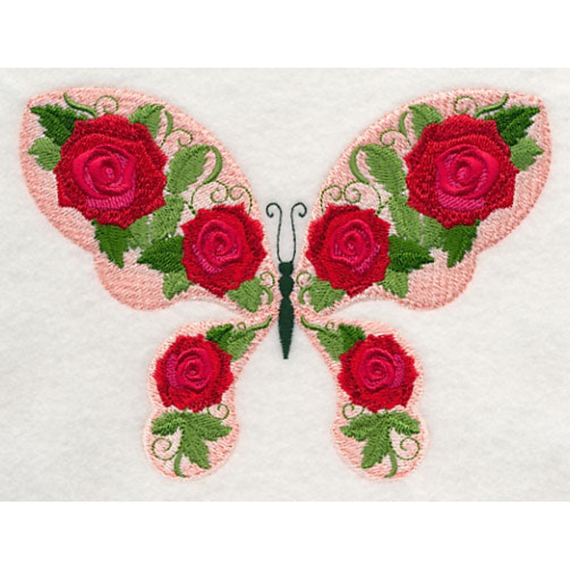 Butterfly and Roses|4.84″ x 6.62″ / 122.94mm x 168.15mm|2.84″ x 3.89″ / 72.14mm x 98.81mm|All Sizes