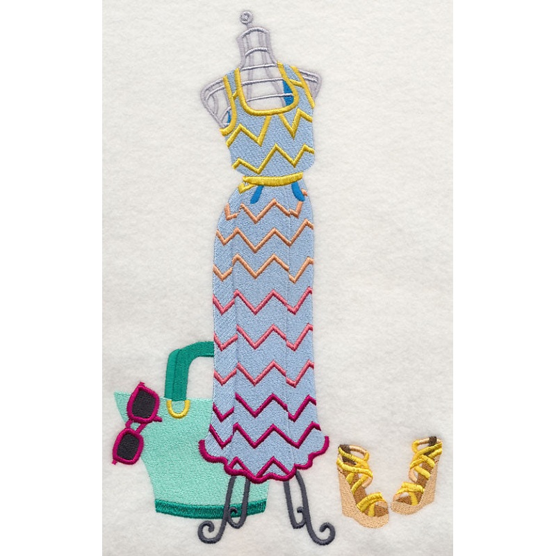 Couture Dress Form – Chevron Dress