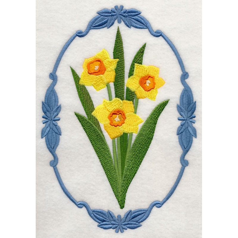 Flower Cameo – Daffodils|9.99″ x 6.91″ / 253.73mm x 175.6mm|8.47″ x 5.86″ / 215.08mm x 148.92mm|6.85″ x 4.74″ / 173.94mm x 120.47mm|3.85″ x 2.67″ / 97.82mm x 67.84mm|7.8″ x 5.4″ / 198.06mm x 137.14mm|All Sizes