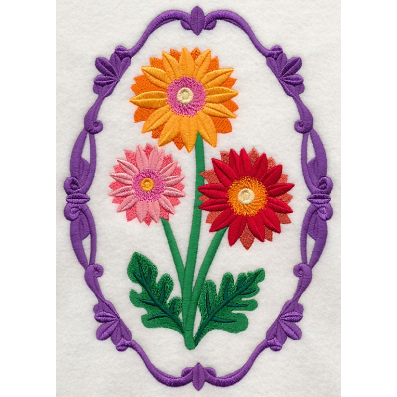 Flower Cameo – Gerbera Daisies