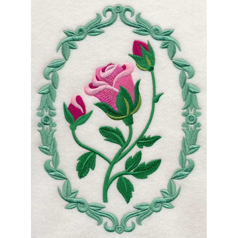 Flower Cameo – Roses|9.5″ x 6.91″ / 241.23mm x 175.54mm|7.81″ x 5.69″ / 198.45mm x 144.41mm|6.68″ x 4.86″ / 169.66mm x 123.47mm|3.86″ x 2.81″ / 98.1mm x 71.42mm|All Sizes