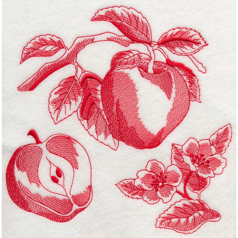 Apple Botanical (Toile)|7.78″ x 7.8″ / 197.55mm x 198.1mm|6.88″ x 6.9″ / 174.75mm x 175.25mm|5.83″ x 5.85″ / 148.15mm x 148.58mm|4.84″ x 4.85″ / 122.82mm x 123.17mm|3.84″ x 3.85″ / 97.5mm x 97.75mm|All Sizes