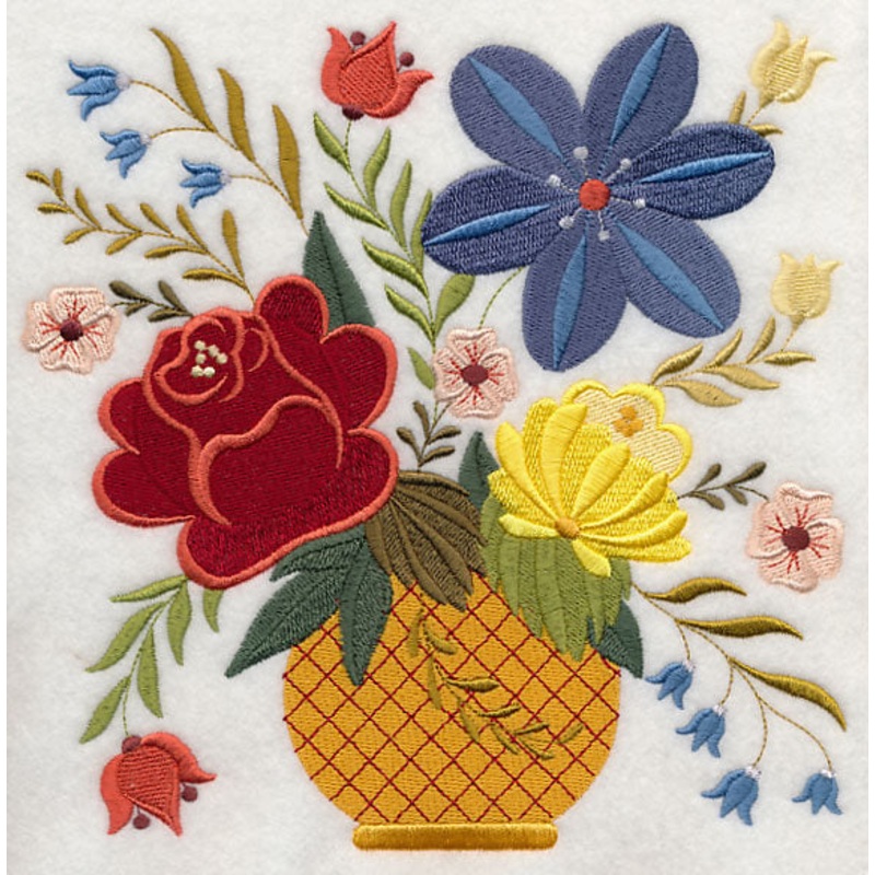 Bavarian Folk Art Bouquet|7.77″ x 7.8″ / 197.36mm x 198.07mm|6.9″ x 6.92″ / 175.22mm x 175.65mm|5.85″ x 5.87″ / 148.68mm x 149.03mm|4.87″ x 4.88″ / 123.65mm x 123.96mm|3.86″ x 3.87″ / 98.08mm x 98.25mm|All Sizes
