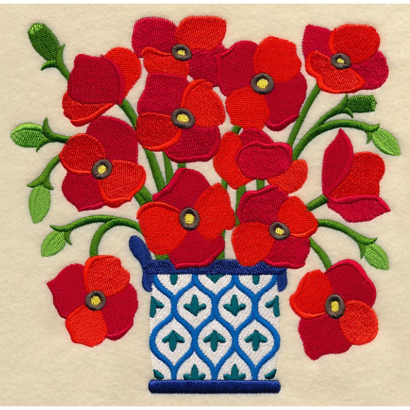 Blooming Poppies|7.51″ x 7.8″ / 190.79mm x 198.21mm|6.9″ x 7.17″ / 175.31mm x 182.14mm|5.85″ x 6.08″ / 148.71mm x 154.36mm|4.86″ x 5.05″ / 123.49mm x 128.16mm|3.71″ x 3.85″ / 94.32mm x 97.84mm|All Sizes