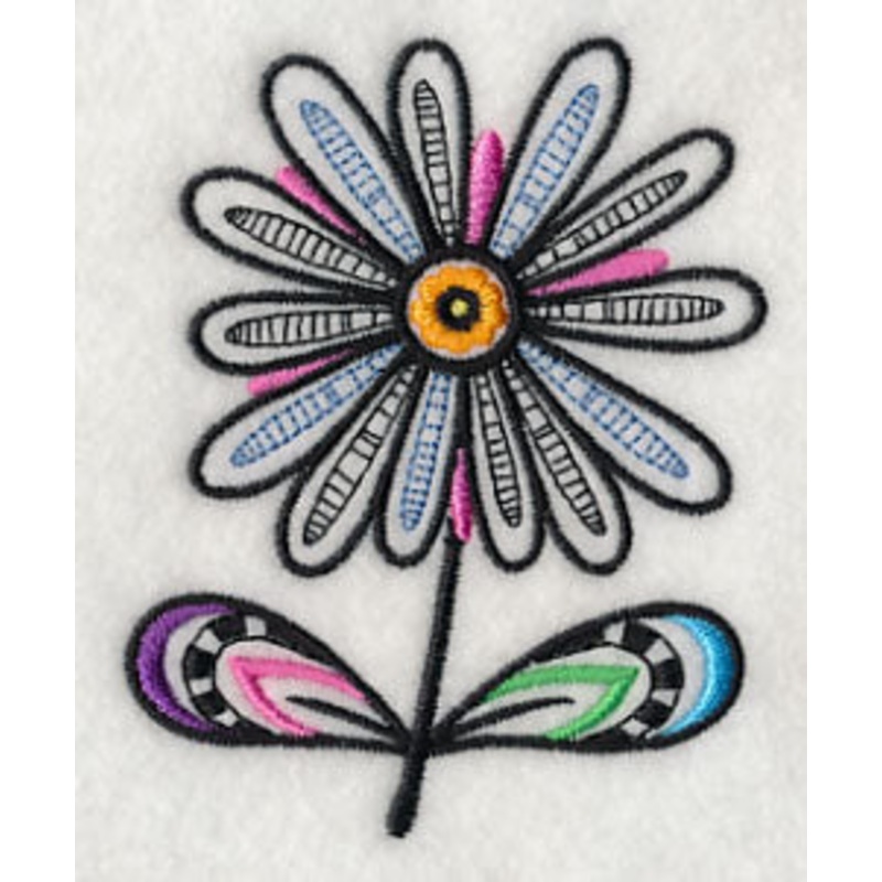 Daisy Delight – Short Stem (Blackwork)