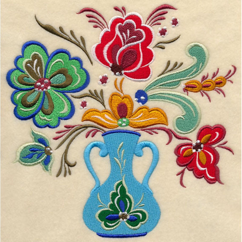 Festive Rosemaling Bouquet|7.8″ x 7.78″ / 198.12mm x 197.61mm|6.91″ x 6.9″ / 175.46mm x 175.14mm|5.88″ x 5.87″ / 149.33mm x 149.06mm|4.88″ x 4.87″ / 123.85mm x 123.58mm|3.87″ x 3.86″ / 98.21mm x 98.01mm|All Sizes