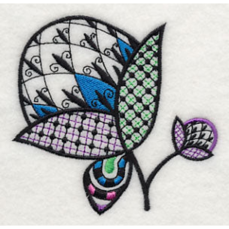 Fleur de Flower – Short Stem (Blackwork)