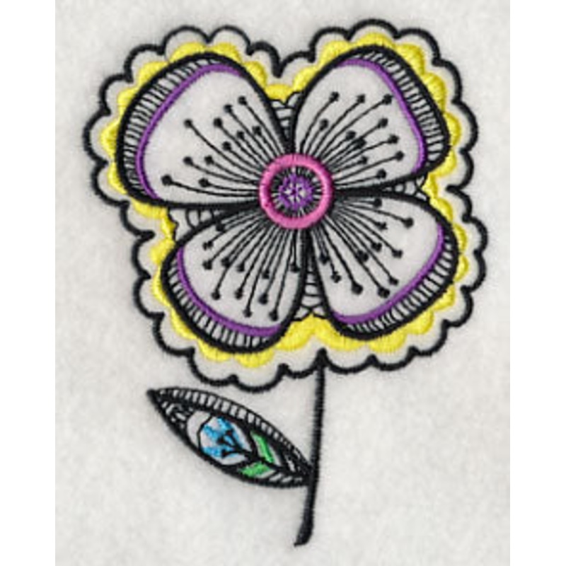 Floral Fashion – Short Stem (Blackwork)