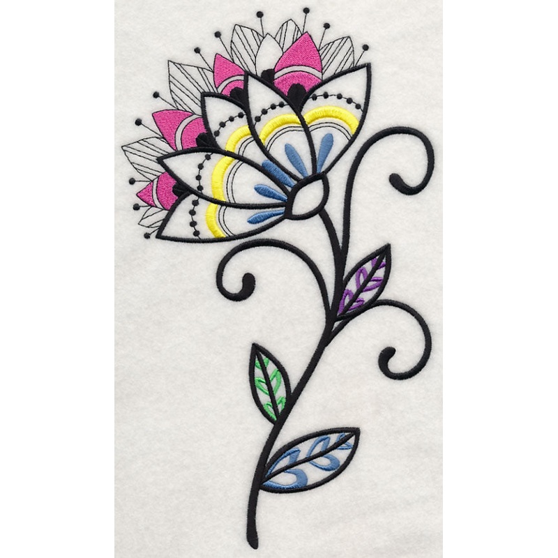 Flower Dazzle (Blackwork)|11.74″ x 6.87″ / 298.19mm x 174.4mm|9.38″ x 5.49″ / 238.25mm x 139.4mm|7.8″ x 4.57″ / 198.15mm x 115.97mm|6.85″ x 4.01″ / 174.01mm x 101.87mm|All Sizes