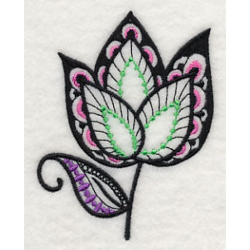 Flower Fantasy – Short Stem (Blackwork)