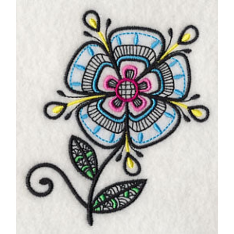 Flower Power – Short Stem (Blackwork)