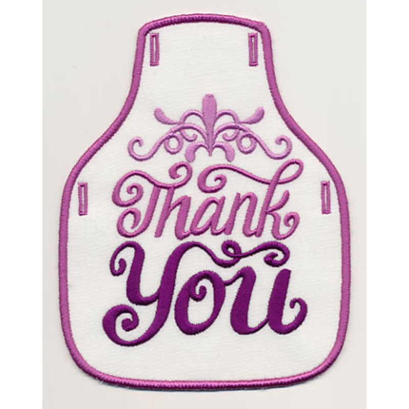 Thank You Bottle Apron (In-the-Hoop)