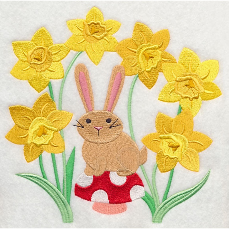 Bunny in Daffodils|7.68″ x 7.79″ / 195.08mm x 197.85mm|6.89″ x 6.99″ / 175.03mm x 177.57mm|5.84″ x 5.93″ / 148.42mm x 150.49mm|4.83″ x 4.9″ / 122.72mm x 124.33mm|3.82″ x 3.87″ / 96.91mm x 98.26mm|All Sizes