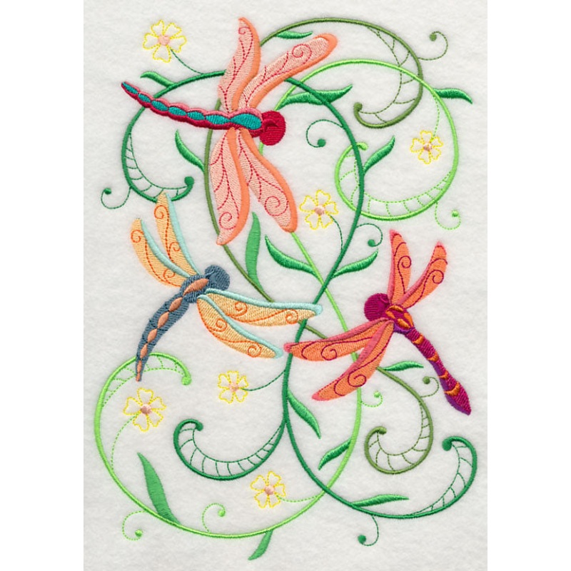 Dragonfly Delight|9.64″ x 6.9″ / 244.84mm x 175.23mm|8.2″ x 5.87″ / 208.22mm x 149.08mm|7.78″ x 5.57″ / 197.71mm x 141.58mm|6.8″ x 4.87″ / 172.64mm x 123.74mm|All Sizes