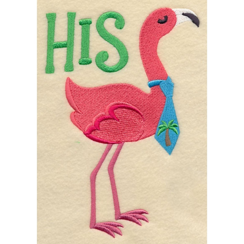 Flamingo Fancy – His|7.81″ x 5.17″ / 198.35mm x 131.42mm|7.11″ x 4.71″ / 180.51mm x 119.59mm|5.8″ x 3.84″ / 147.24mm x 97.58mm|3.86″ x 2.56″ / 98.08mm x 65.02mm|All Sizes