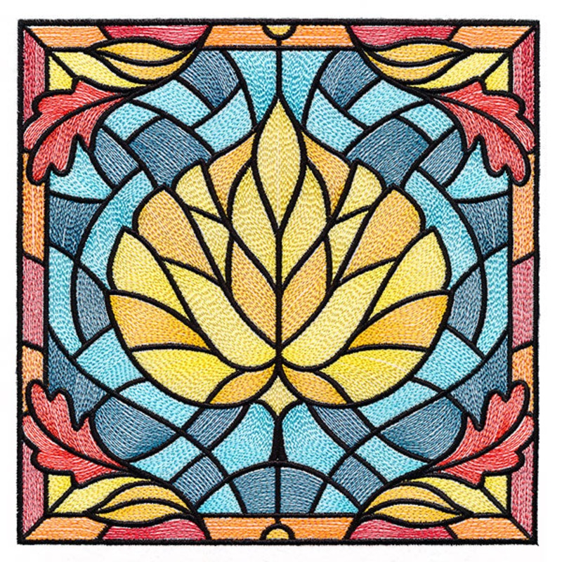Autumn Accents Stained Glass – Aspen Leaf