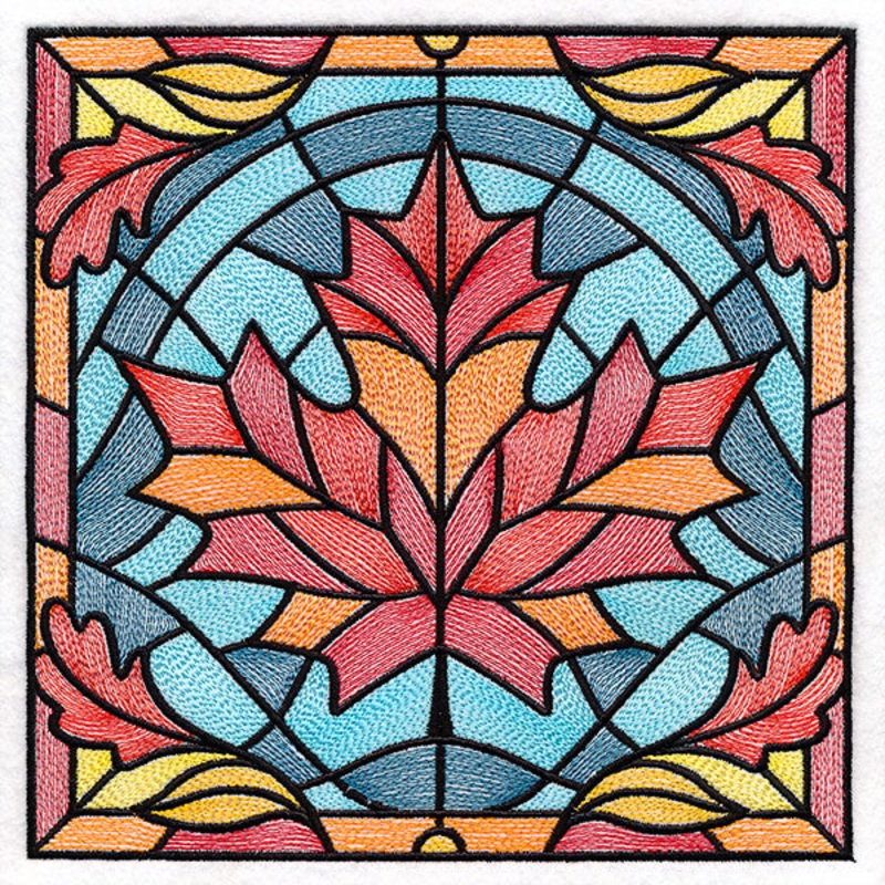 Autumn Accents Stained Glass – Maple Leaf