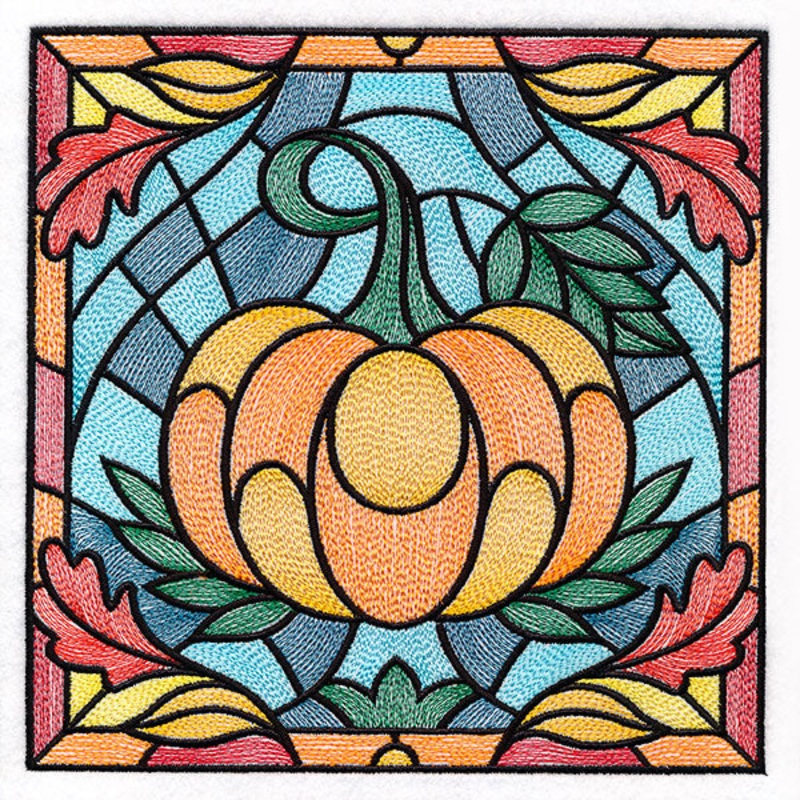 Autumn Accents Stained Glass – Pumpkin