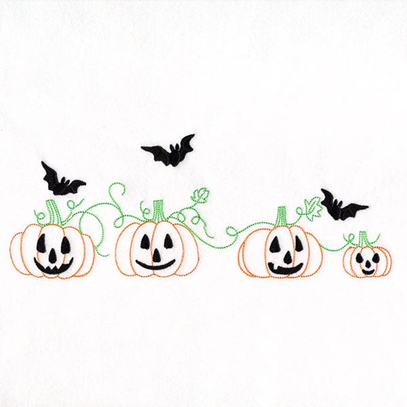 Bats & Jack o’ Lanterns Border