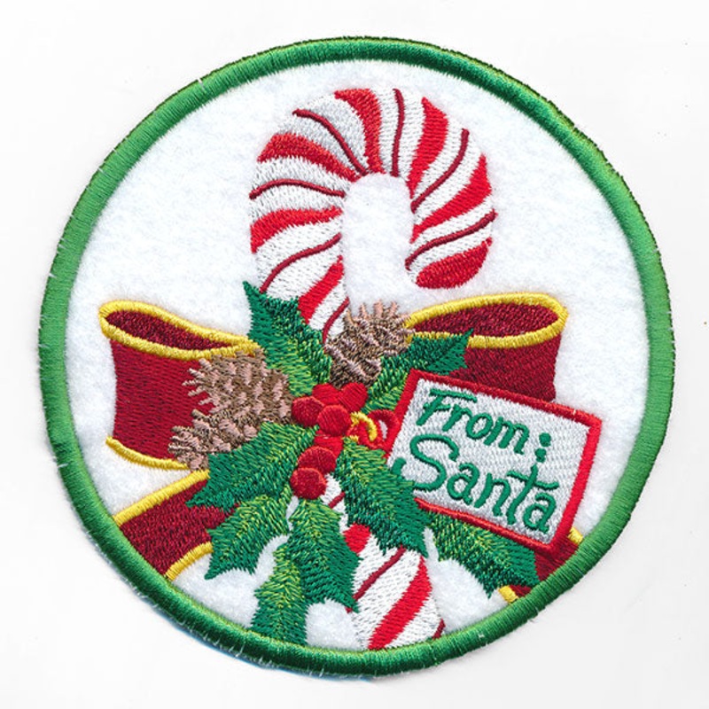 Christmas Cheer Coasters -Candy Cane (In-the-Hoop)