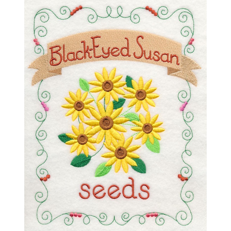 Country Charm Seed Packet – Black-eyed Susan