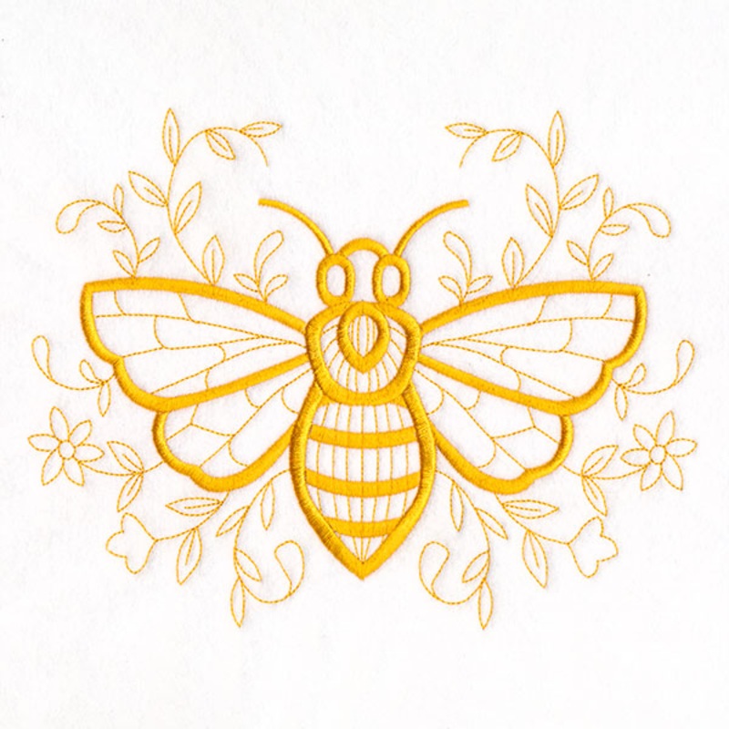 Delicate Doodle Honeybee|6.85″ x 8.78″ / 173.99mm x 222.96mm|4.85″ x 6.21″ / 123.19mm x 157.86mm|3″ x 3.85″ / 76.31mm x 97.78mm|All Sizes