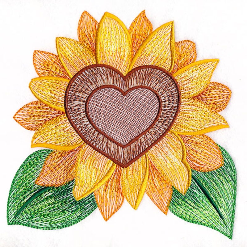 Sunflower Heart|7.8″ x 7.71″ / 198.12mm x 195.77mm|6.93″ x 6.85″ / 176.05mm x 173.95mm|5.92″ x 5.85″ / 150.35mm x 148.57mm|4.91″ x 4.85″ / 124.66mm x 123.15mm|All Sizes