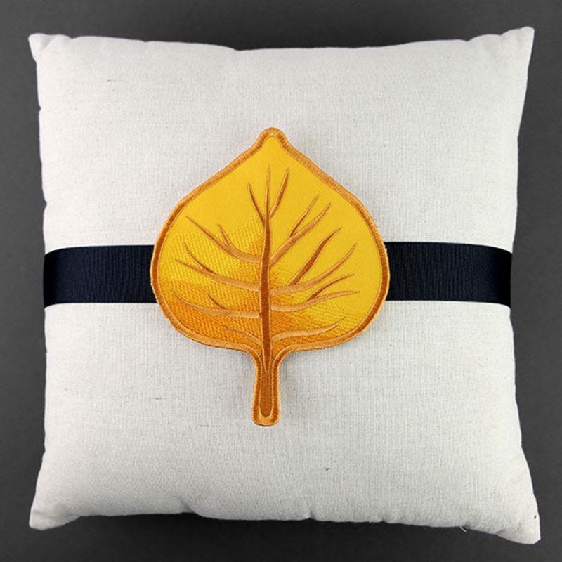 Up and Autumn Pillow Wrap – Aspen Leaf (In-the-Hoop)