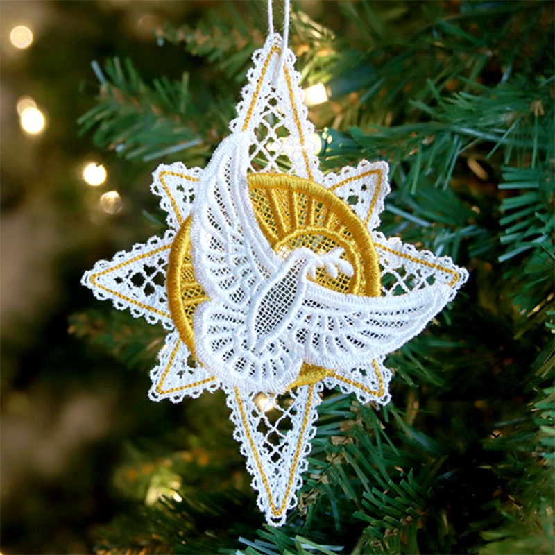 Bethlehem Star & Dove (Lace)|6.07″ x 4.88″ / 154.2mm x 123.94mm|3.89″ x 3.88″ / 98.76mm x 98.66mm|All Sizes