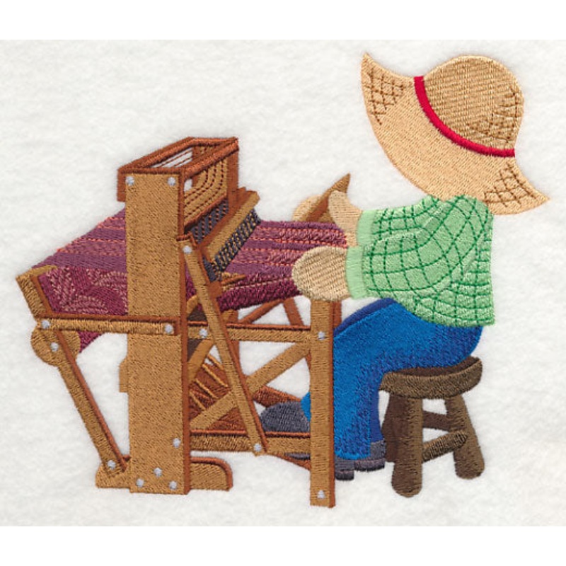 Fisherman Fred at the Weaving Loom