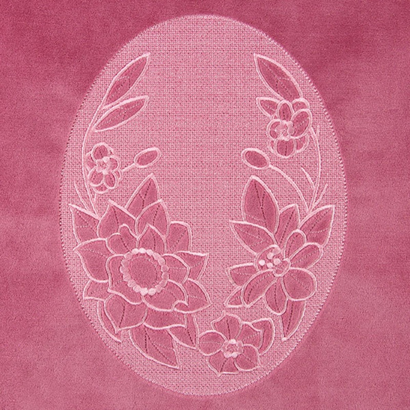 Flowers in Bloom Oval (Embossed)