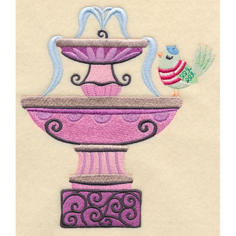 French Fountain Bird|6.73″ x 5.85″ / 170.94mm x 148.71mm|5.56″ x 4.83″ / 141.18mm x 122.78mm|3.9″ x 3.5″ / 99.09mm x 88.89mm|All Sizes