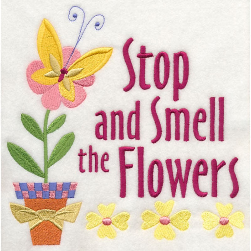 Stop and Smell the Flowers|7.71″ x 7.8″ / 195.79mm x 198.03mm|5.85″ x 5.93″ / 148.69mm x 150.66mm|4.8″ x 4.87″ / 121.93mm x 123.74mm|3.8″ x 3.86″ / 96.6mm x 98.01mm|All Sizes