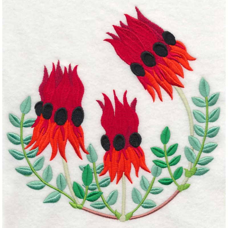 Sturt’s Desert Pea|7.77″ x 7.8″ / 197.38mm x 198.19mm|6.9″ x 6.92″ / 175.14mm x 175.88mm|5.86″ x 5.88″ / 148.73mm x 149.38mm|4.86″ x 4.88″ / 123.33mm x 123.89mm|3.87″ x 3.89″ / 98.38mm x 98.88mm|All Sizes