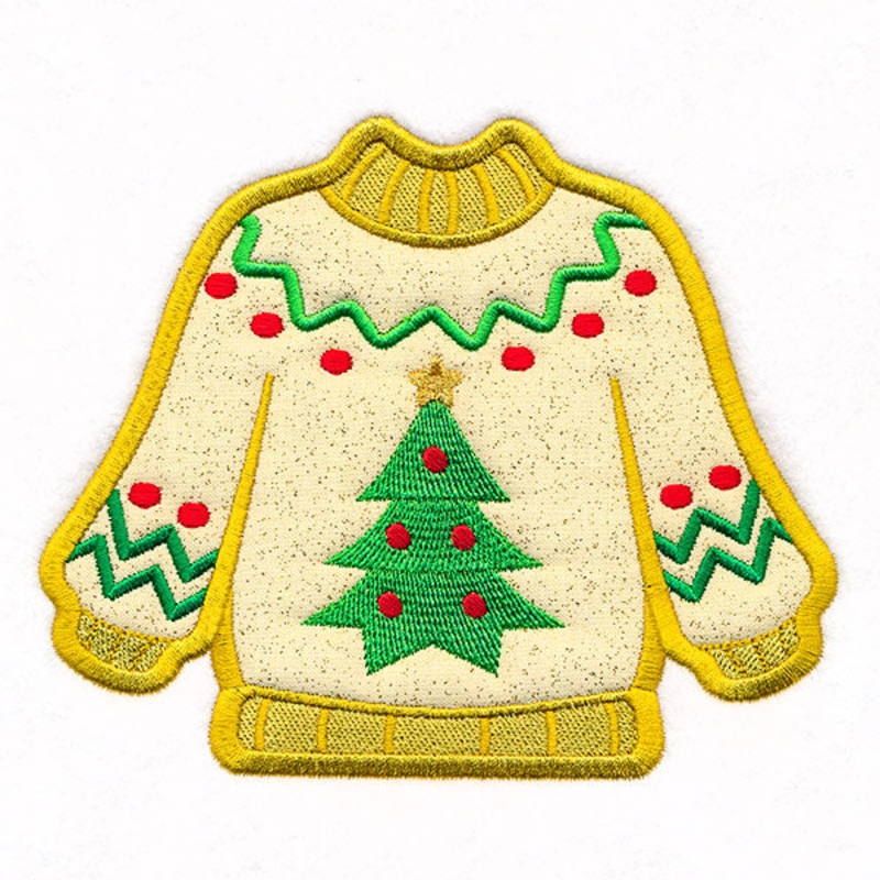 Tree Ugly Christmas Sweater (Applique)